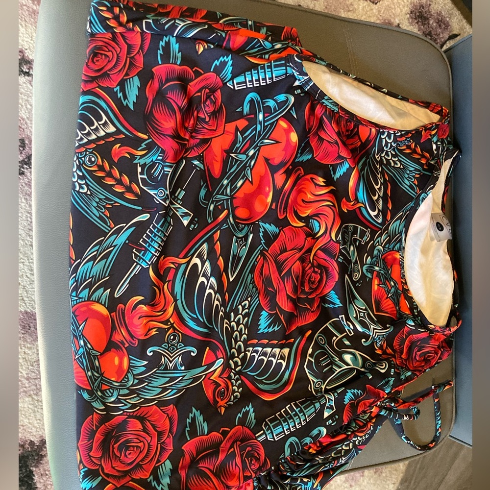 M/L Tattoo Print multi-way dress